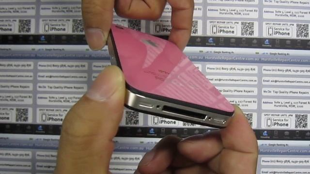 Pink iPhone 4 (Pink Glass Back Cover) by iPhone Repairs Sydney Specialist, in Hurstville смотреть онлайн