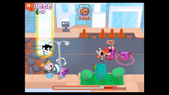 Flipped Out: Powerpuff Girls Match 3 Puzzle / Fighting: iOS iPad Air 2 Gameplay смотреть онлайн