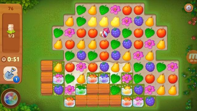 Gardenscapes - New Acres - level 76 смотреть онлайн