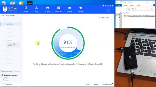 Cara Flash iPhone SE Lupa Kunci Layar dengan 3utool смотреть онлайн