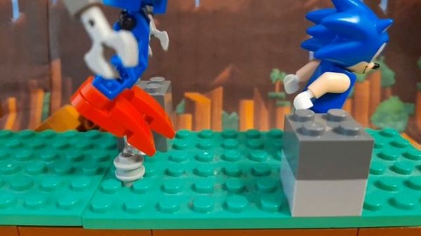 Sonic the Hedgehog against Metal Sonic _ Lego Stop Motion