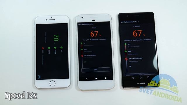 Google Pixel vs. iPhone 7 vs. Huawei P9 - AnTuTu смотреть онлайн