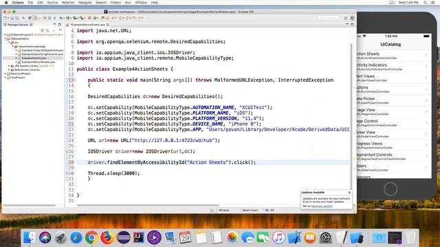 Appium Tutorial 25 : Handling ActionSheets In IOS App
