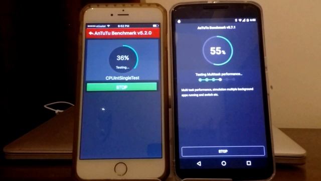 iPhone 6 Plus (9.0.2) Vs Nexus 6 (Marshmallow) | Antutu Benchmark смотреть онлайн