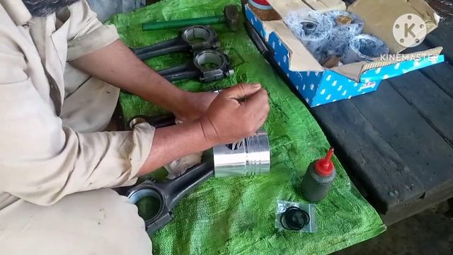 Belarus mtz510 engine repair/diesel engine piston ring fitting Dada auto engineering смотреть онлайн