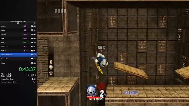 Super Smash Bros Brawl NG+ 1:26:12 PB смотреть онлайн
