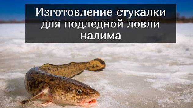 Изготовление стукалки для подледной ловли налима смотреть онлайн