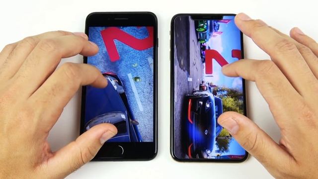 iPhone 7 Plus vs iPhone XS Max Speed Test! смотреть онлайн