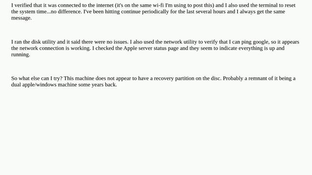 High Sierra internet recovery cannot contact server смотреть онлайн