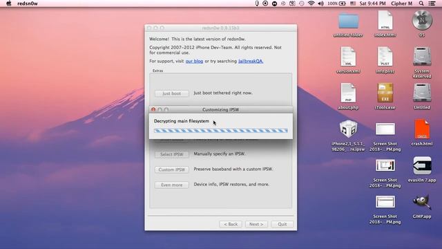 Creating a custom IPSW using redsn0w смотреть онлайн