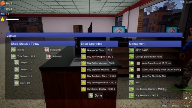 Trader Life Simulator Gameplay 2021 | Ep1 | Let's Open Our Supermarket! смотреть онлайн