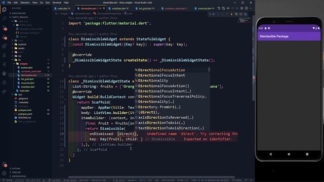 Dismissible in Flutter | Complete Flutter Crash Course | Flutter Widgets | 30DaysOfFlutter смотреть онлайн