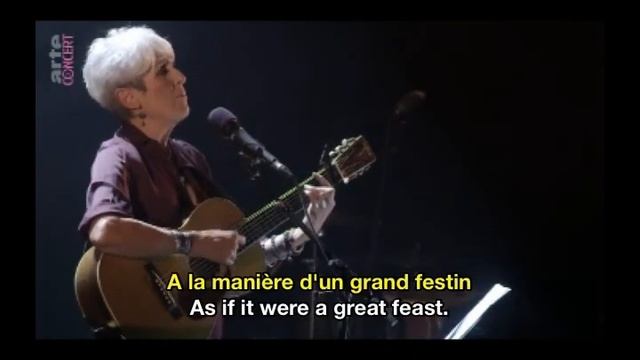 Joan Baez Georges Brassens Chanson Pour L'Auvergnat French & English Subtitles смотреть онлайн