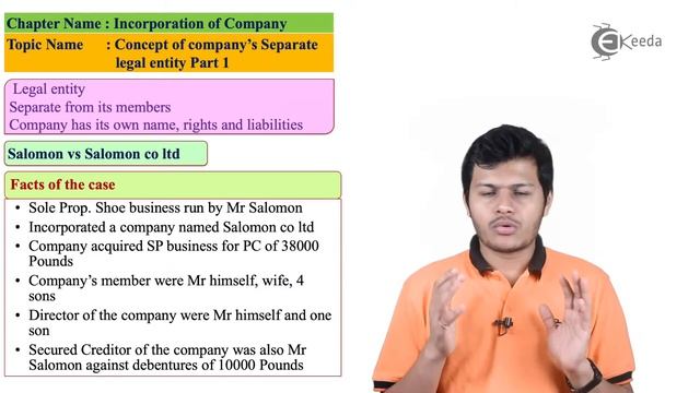 Company's Separate Legal Entity Part 1 - Incorporation of Company - CA Intermediate Corporate Laws смотреть онлайн