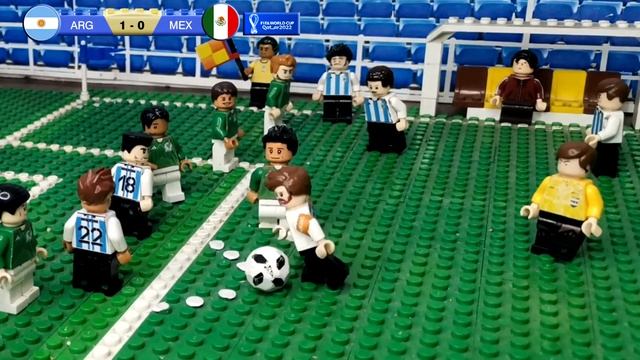 Argentina 2-0 México - Mundial Qatar 2022 - Resumen y Goles en LEGO - Stop Motion - Golazo de Messi смотреть онлайн