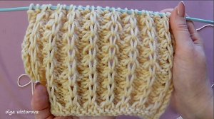 397  ОБЪЕМНЫЙ АЖУРНО - РЕЛЬЕФНЫЙ УЗОР СПИЦАМИ Вязание Узоры спицами