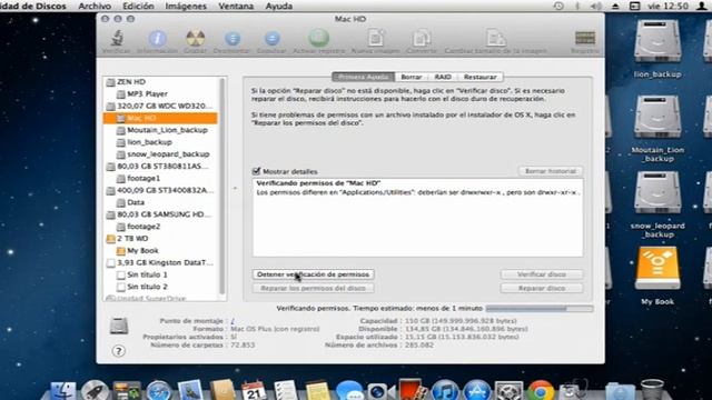 Utilidad de Discos -Corregir permisos- смотреть онлайн