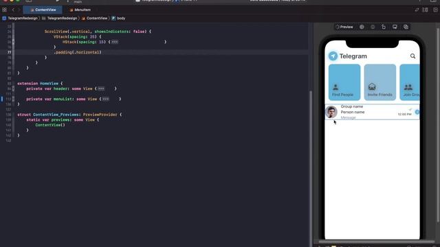 Telegram app redesign concept using SwiftUI [Custom Tab Bar, Light Mode, Dark Mode] смотреть онлайн