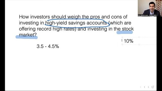 Investing in High Yield Savings Accounts vs. the Stock Market -- What to Consider смотреть онлайн