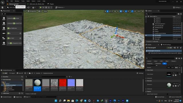 How to use displacement maps in unreal engine 5 - Micro tutorials for beginners смотреть онлайн