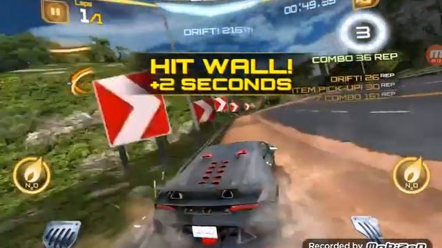 Asphalt 7 Heat Lamborghini Sesto Elemento gameplay смотреть онлайн