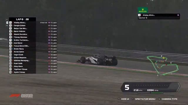 e-Racing Türkiye F2 2020 - 2021 1.Sezon - Avusturya #11 смотреть онлайн