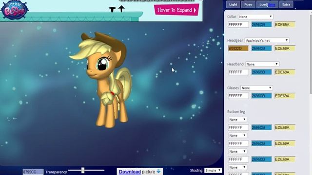 3D Pony Maker: Applejack смотреть онлайн