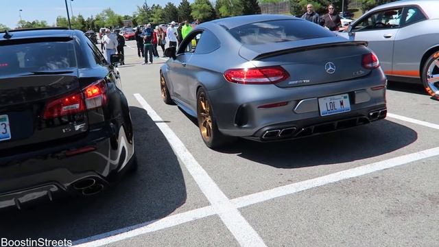 REV BATTLE: C63s AMG vs Lamborghini Huracan vs Lexus IS-F vs Ferrari F12 vs EVO смотреть онлайн