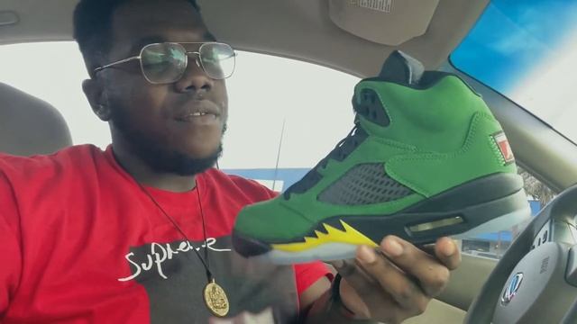 AIR JORDAN 5 OREGON / APPLE GREEN REVIEW смотреть онлайн