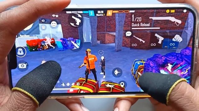 iPhone 13 pro max free fire gameplay test 3 finger handcam onetap headshot A15 Bionic chip смотреть онлайн