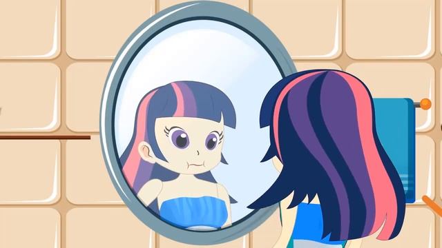 Equestria Girls -Twilight Sparkle, Applejack And Pinkie Pie - Rich Kid And Poor Kid - MLP Collectio