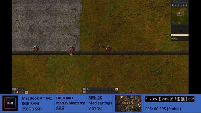 M1 MacBook Gaming - Factorio - MacOS - GoG