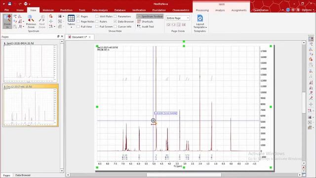 NMR Spectra Processing using MestreNOVA смотреть онлайн