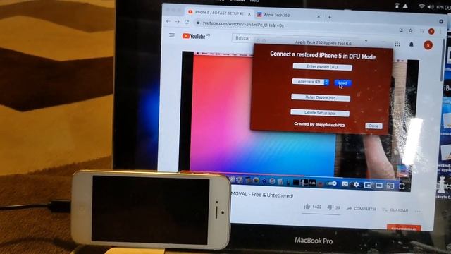 Liberar iPhone 5 5C gratis en Mac con Sliver bypass iCloud Untethered No llamadas смотреть онлайн