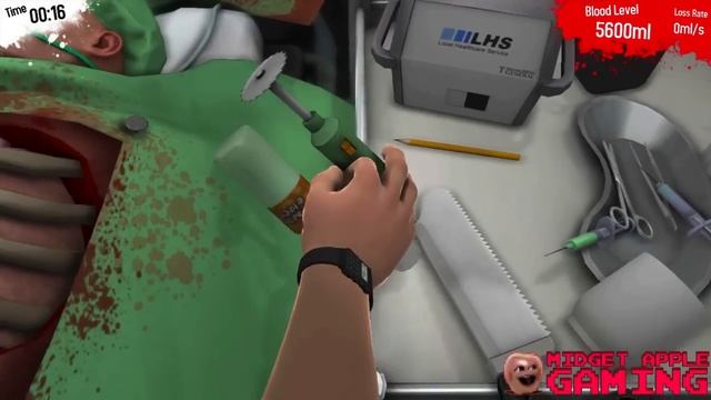 Midget Apple Let's Play Surgeon Simulator #1 смотреть онлайн