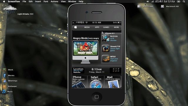 iPhone Black Apple HD Theme Preview смотреть онлайн