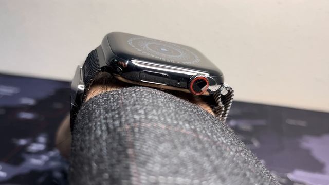 Unboxing Apple Watch ⌚️ Graphite Stainless Steel & Milanese Loop | ساعة ابل ستانليس ستيل