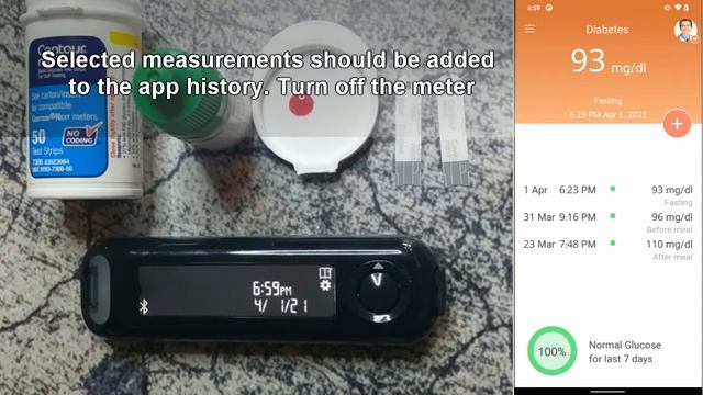 Connecting and using Contour Next One with Blood Sugar Diary for Diabetes by MedM смотреть онлайн