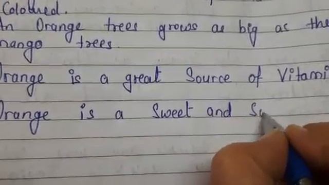 10 Lines On Orange/My Favourite Fruit/Essay On Orange In English Writing смотреть онлайн