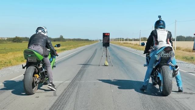 Yamaha R1 vs Suzuki GSX-S vs Honda CBR 1000RR vs Triumph Daytona 955i vs Kawasaki Z1000 RR + BMW e46 смотреть онлайн