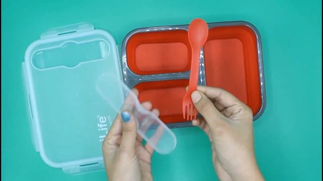 iLife Fruit Crisper Meal Prep Expandable and Collapsible Bento BPA-Free Silicone (3 Compartment). смотреть онлайн