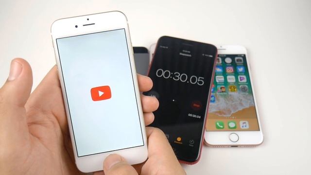 iPhone 5S vs iPhone 6 vs iPhone SE vs iPhone 7 iOS 11 Beta 9! смотреть онлайн