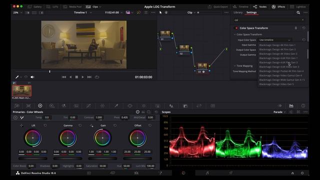 How To Convert & Grade iPhone LOG in Davinci Resolve (Three Methods) смотреть онлайн