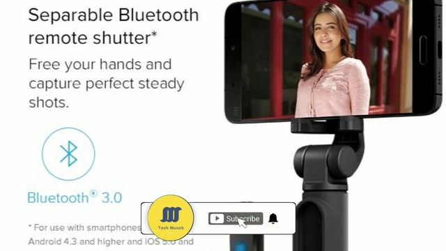 Xiaomi Mi Selfie Stick Tripod With Bluetooth Remote Launched in India at Rs. 1,099 смотреть онлайн