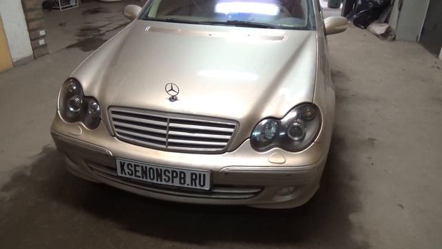 Mercedes-Benz C-klasse II (W203) Ретрофит фар + ремонт блока CAM смотреть онлайн
