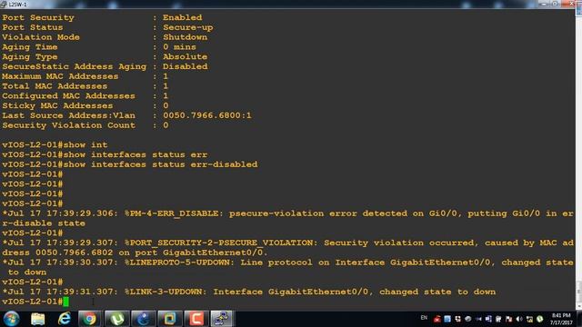 Switch /1.6 Err disable feature configuring switches part 2 смотреть онлайн