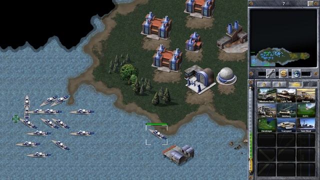 Command & Conquer Remastered Red Alert Allied Mission 9A Hard Mode смотреть онлайн