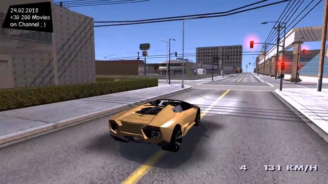 Lamborghini Reventon Roadster Grand Theft Auto San Andreas GTA SA MOD _REVIEW смотреть онлайн