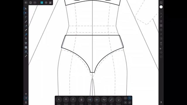 LINGERIE DESIGN ON IPAD PRO | AFFINITY DESIGNER смотреть онлайн