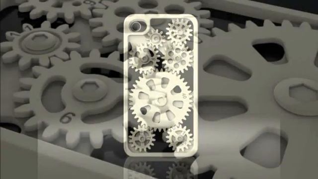 iPhone™ Cover with moving gears. смотреть онлайн